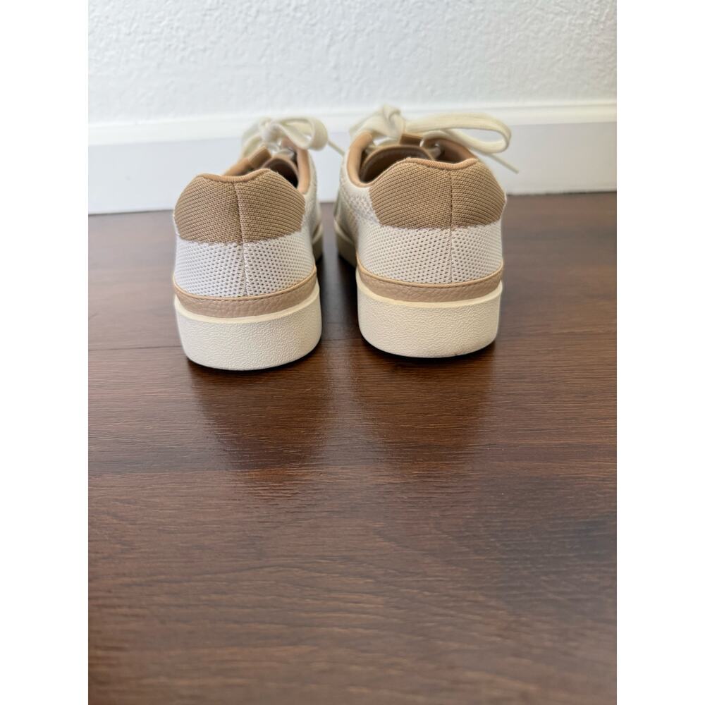 Vionic Galia Knit Sneakers White Tan Sz 7 Casual Comfort Mesh Minimalist - Picture 4 of 8